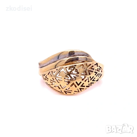 Златен дамски пръстен 1,85гр. размер:53 14кр. проба:585 модел:37393-5