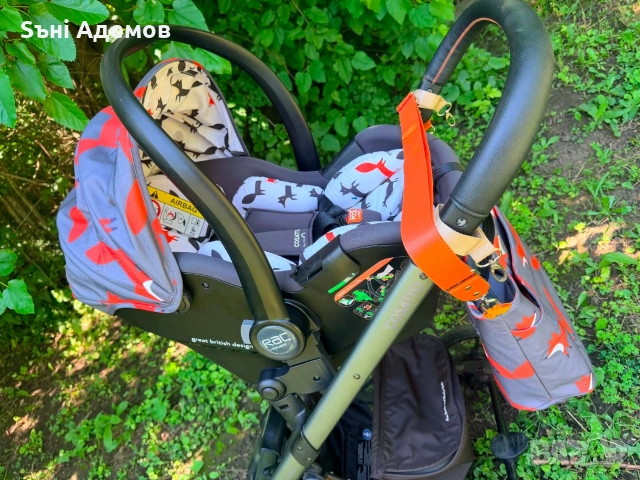 Количка Cosatto Giggle Quad 3 в 1 Charcoal Mister Fox, снимка 11 - Детски колички - 54897255