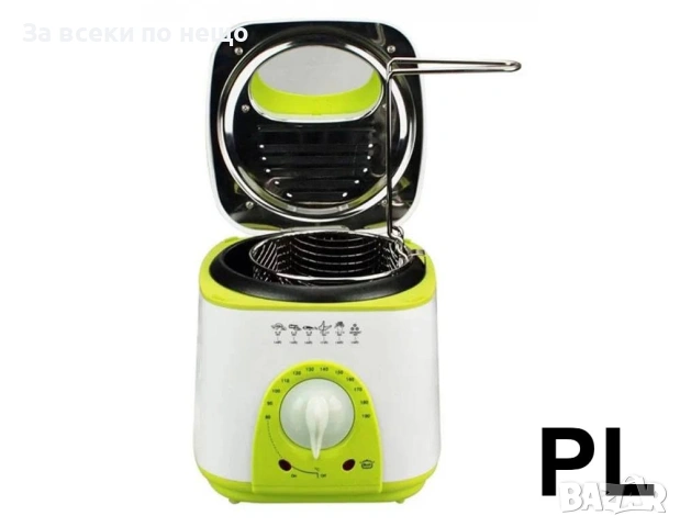 Фритюрник мини SAPIR SP 1980 BC, 950W, 1 литър, Бял,Зелен GS СЕРТИФИКАТ Код P2668