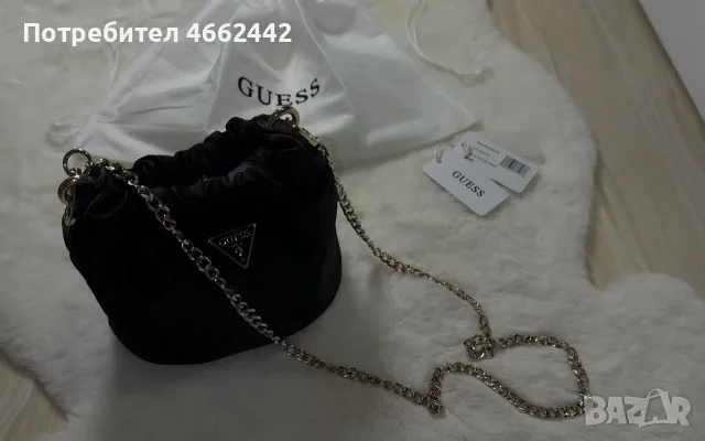 Дамска чанта Guess VELINA MINI, снимка 4 - Чанти - 55596264