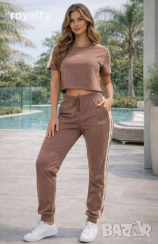Guess Нов Дамски Бежов Комплект Гес 