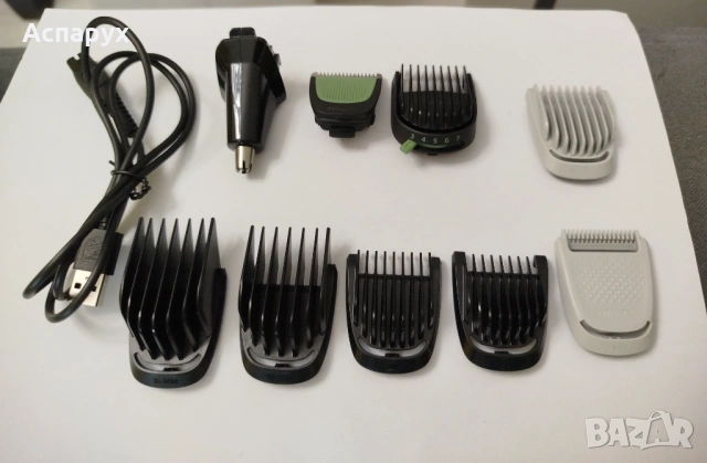 Кабел за зареждане, глави и приставки за тример Филипс PHILIPS MG3930/15, MG3946/15