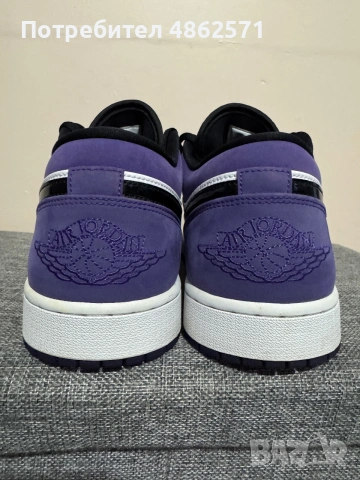 Jordan Air 1 Low Court Purple., снимка 3 - Маратонки - 55216001