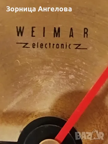 Ретро стенен часовник Weimar (ГДР) със сменен механизъм. предлага се и със стария неработещ , снимка 3 - Други ценни предмети - 55546466