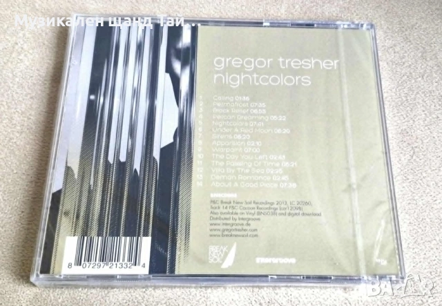 Компакт Дискове - Electronic - Pop: Gregor Tresher – Nightcolors, снимка 2 - CD дискове - 55265735
