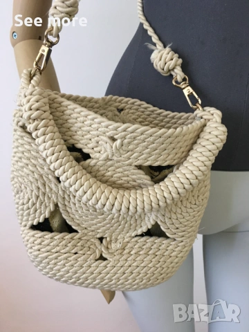 ZARA мини плетена чанта, снимка 3 - Чанти - 54568283