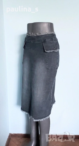 Три броя / Маркова дънкова пола "MNG / Mango", "Camaieu" и "Denim & Co" / XS / M , снимка 15 - Поли - 54792137