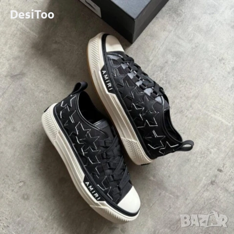 Amiri Stars Court Low Black , снимка 3 - Маратонки - 54335111