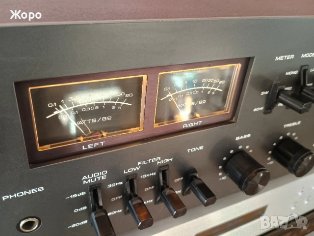 ⏯️Клип. Akai AM-2600 solid state stereo Amplifier, снимка 5 - Ресийвъри, усилватели, смесителни пултове - 55186450