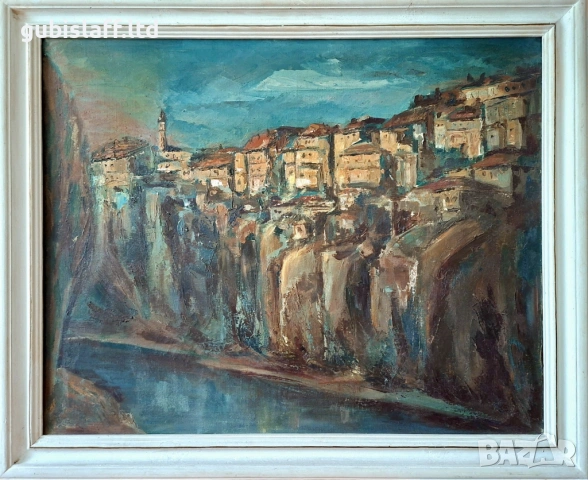 Картина, изглед от В. Търново, худ. Й.Сираков, 1998 г.