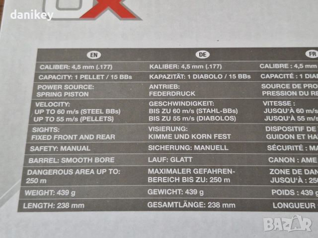 Въздушен пистолет Umarex UX DX17 (4.5mm / .177) – състояние нов, важи само за Пловдив, снимка 7 - Въздушно оръжие - 54912785