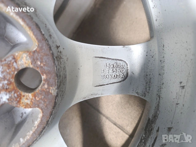 Алуминиеви джанти Toyota 6.0JJ15цола 4х100 Made in JAPAN, снимка 10 - Автомобили и джипове - 46649379