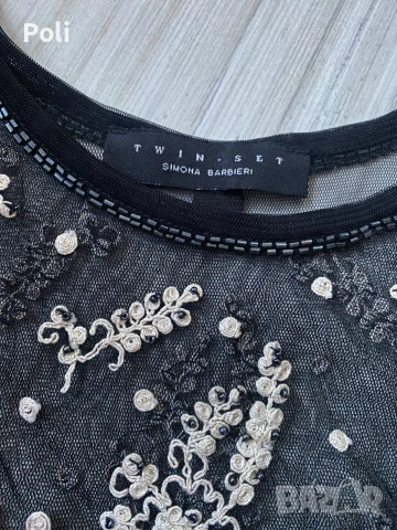 Дантелена Рокля Twinset, снимка 3 - Рокли - 55244435