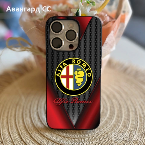 Силиконов калъф за iPhone с лого Alfa Romeo, снимка 16 - Калъфи, кейсове - 54611249