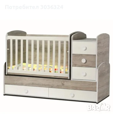 кошара 6 в 1 Бебешка кошара с люлеещ механизъм