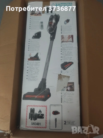 Вертикална прахосмукачка Black+Decker 3 в 1 Powerseries+ Bhfea18D, снимка 3 - Прахосмукачки - 55112072