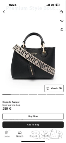 чанти EMPORİO ARMANİ TOTE BAG ⬆️ 22 CM ➡️ 29 CM , снимка 10 - Чанти - 54166584