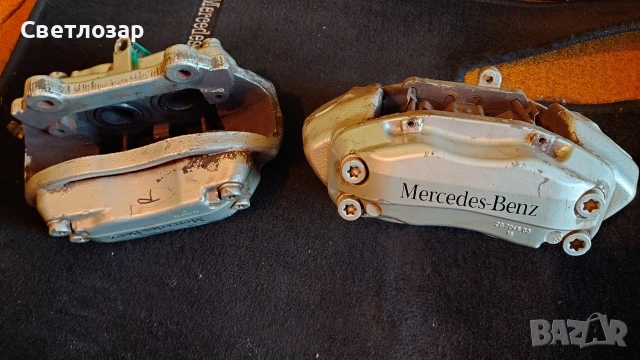4 бутални спирачни апарати Brembo за Мерцедес Е класа w211, CLS W219 за 330 мм дискове. 