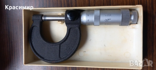 микрометът 0 / 25 Руски нов