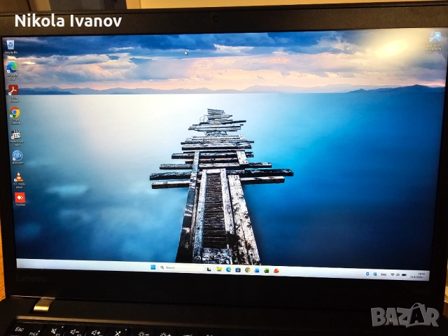 Lenovo ThinkPad T460s |14" FHD IPS|i5-6300U 2x3.00 Ghz | 12GB DDR4|256GB SSD DRAM|4ч. батерия|Win 11, снимка 2 - Лаптопи за работа - 54873885