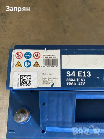 Акумулатор Bosch/Бош EFB 95 ам/ч 850 А на с гаранция, снимка 4 - Части - 55399514