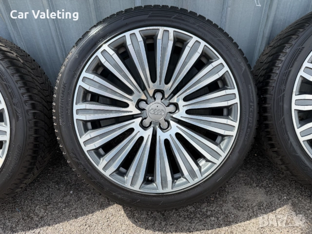 Оригинални джанти с гуми Audi 20 цола Е9JX20H20 ET37 Audi A8 D4 Ауди А8 Д4, снимка 4 - Гуми и джанти - 54612941