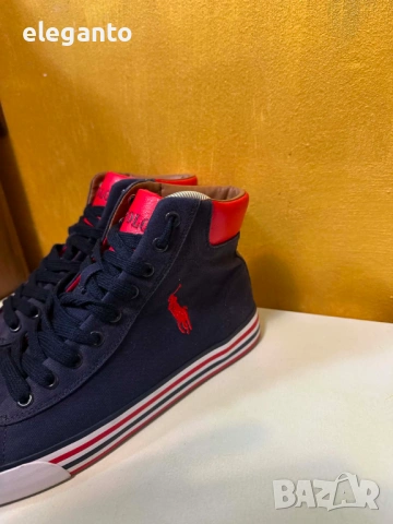 Оригинални мъжки обувки Polo Ralph Lauren Harvey Canvas High , 41 размер, снимка 4 - Ежедневни обувки - 54456651