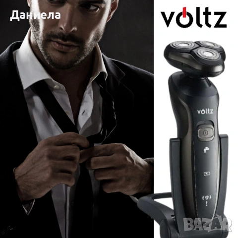 Самобръсначка V o l t z , USB, 3W, черна, 2 ГОДИНИ ГАРАНЦИЯ, снимка 5 - Електрически самобръсначки - 54055837