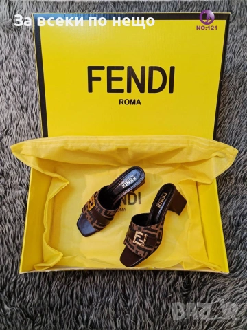 Fendi Дамски Чехли Фенди - Различни Цветове Код SK1735, снимка 6 - Чехли - 54976537