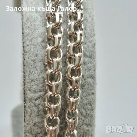 Нов сребърен синджир Бисмарк, 925, 18,95 г, снимка 4 - Колиета, медальони, синджири - 54214763
