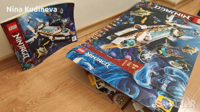 Лего Нинджаго подводница "Воден дар", снимка 3 - Образователни игри - 54603224