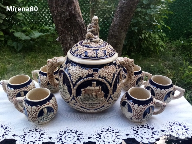Винтидж немска керамика - сервиз за глювайн !