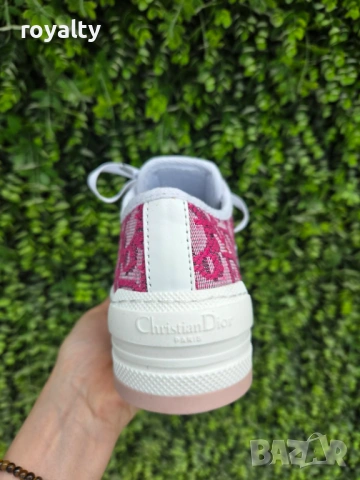 Dior Oblique Нови Розови Дамски Маратонки с Кутия , снимка 5 - Маратонки - 54556585