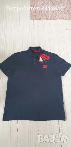 Hugo Boss HUGO Dareso222 Pique Pima Cotton Slim Fit Mens Size 2XL НОВО! ОРИГИНАЛ Мъжка Тениска!, снимка 5 - Тениски - 54022541