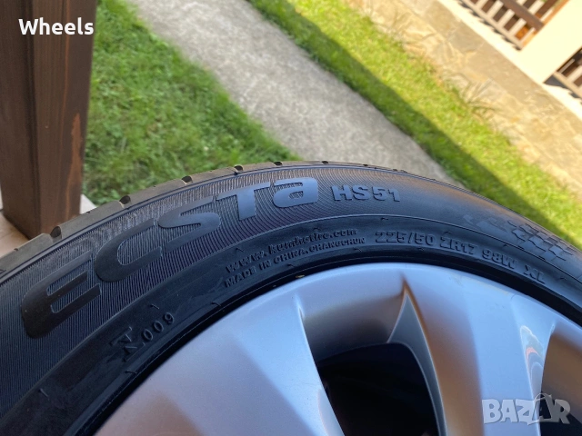4бр. Летни гуми 225/50/17 Kumho Ecsta HS51 98W XL, снимка 6 - Гуми и джанти - 55176225