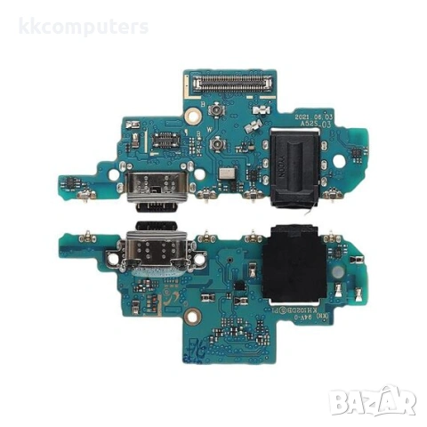 Конектор зареждане за SAMSUNG A528 Galaxy A52S (2021) на платка с микрофон и компоненти