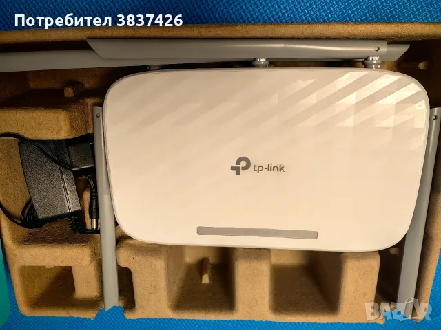 Wi-Fi рутер Router TP-Link Archer C60 AC1350 Dual Band – Като нов!, снимка 2 - Рутери - 55692045