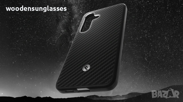 Кевларен карбон калъф кейс Spigen Enzo Aramid MagSafe Black Silver Case за Samsung Galaxy S25+, снимка 8 - Калъфи, кейсове - 55184803