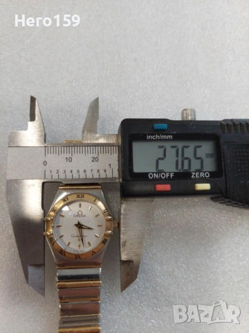 Дамски часовник Омега( Omega Constellation) злато 18к и стомана,механизъм кварц, снимка 8 - Мъжки - 54367708