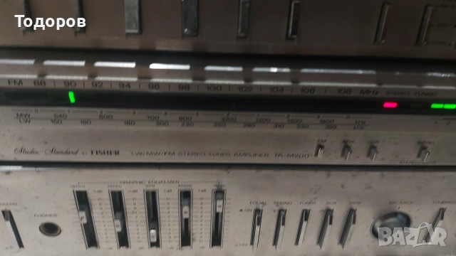 Fisher TA-M200 Stereo Tuner Amplifier/CR-M200 Stereo Cassette Deck двукомпонентна HiFi система , снимка 11 - Аудиосистеми - 54610117