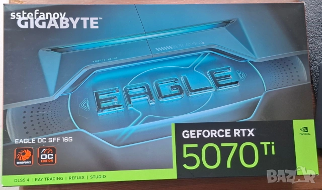 GIGABYTE GeForce RTX 5070 Ti EAGLE 16 GB GDDR7 с фактура и гаранция. Цената е с ДДС