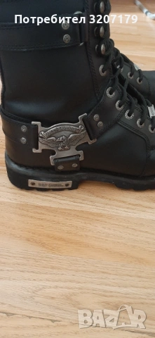 Мъжки кожени кубинки Harley Davidson, снимка 8 - Мъжки ботуши - 54485108