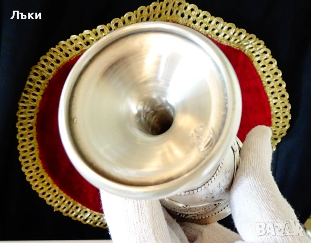 Уникален калаен бокал,влюбени,гондола,калаена сватба. , снимка 11 - Антикварни и старинни предмети - 53966129