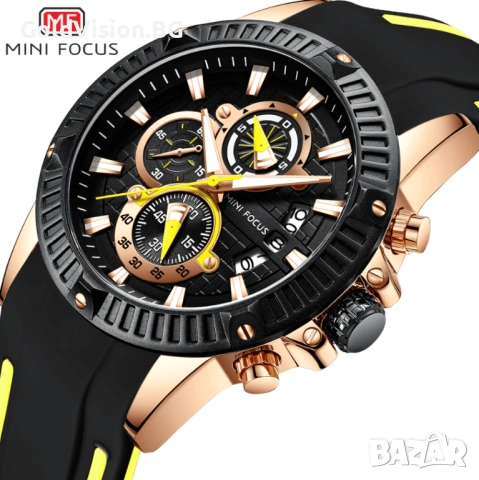 Мъжки часовник – Mini Focus – Masculino Yellow, снимка 2 - Мъжки - 54247627