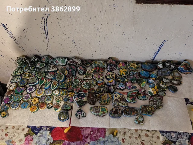 Рисувани камъни с акрилни маркери