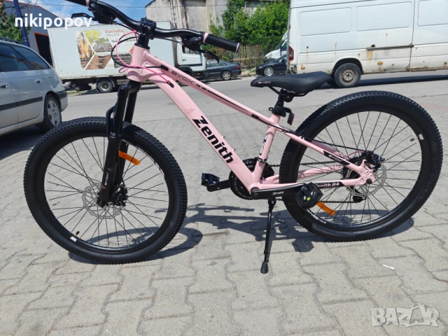 X Алуминиев велосипед 24" ZENITH розов, снимка 3 - Велосипеди - 54939920