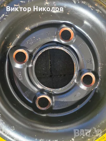 Оригинална патерица (резервна джанта) 15" 4x100 VW / Seat – 535601025A, снимка 2 - Гуми и джанти - 55465455