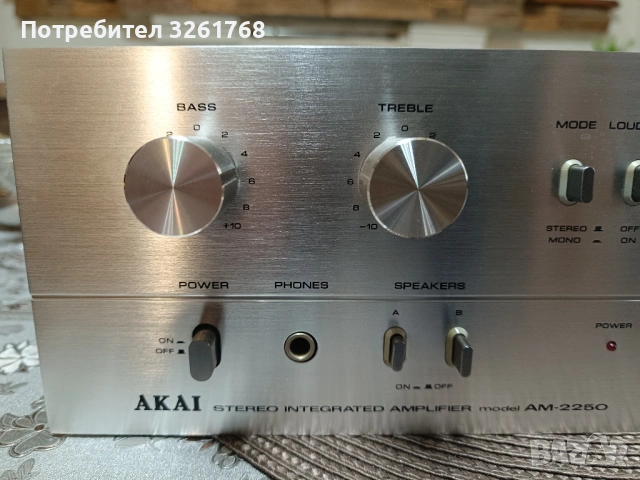 AKAI AM-2250, снимка 6 - Ресийвъри, усилватели, смесителни пултове - 54581855