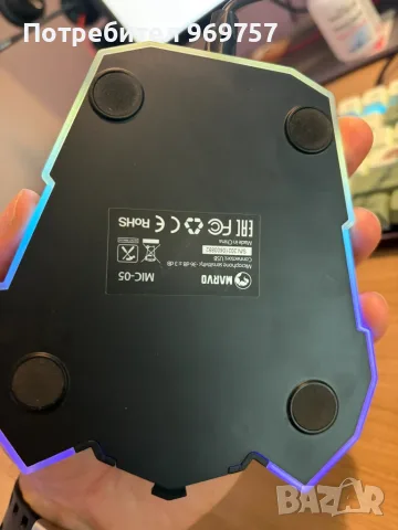 Мирофон Marvo Mic-05, снимка 3 - Слушалки за компютър - 55602789