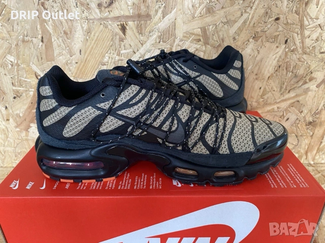 !НОВИ! Nike Air Max Plus 'TN' Utility | Khaki/Black | + КУТИЯ, снимка 3 - Маратонки - 55283071